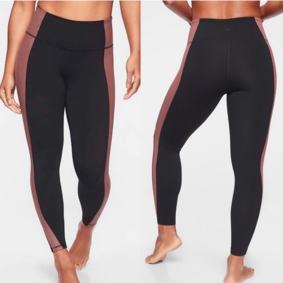 Athleta Salutation Colorblock Asym 7/8 Tight Yoga Pant - Picture 2 of 11